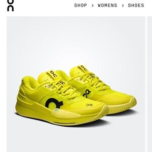 Used: THE ROGER Pro 2 - On Running Vibrant Yellow Athletic Shoes sz 8